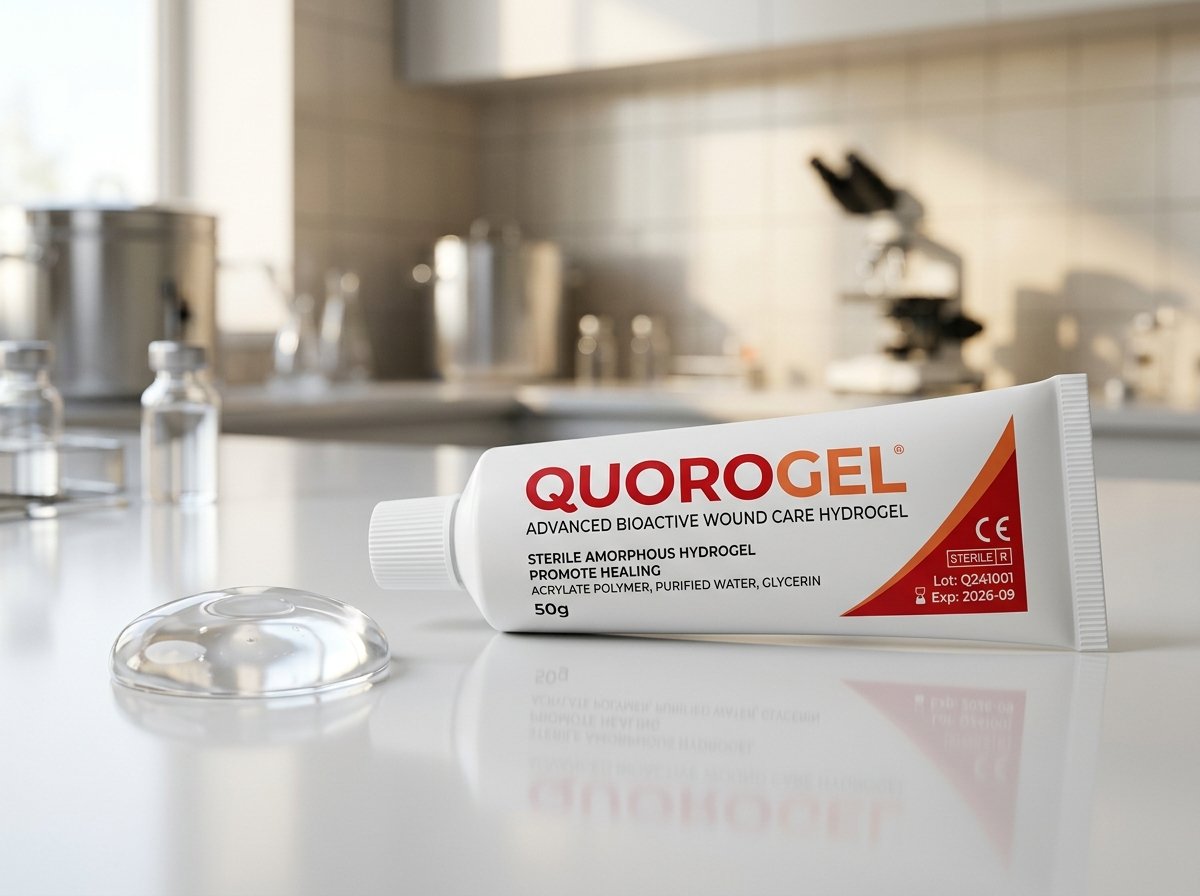QUOROGEL Bioactive Hydrogel Product Packaging